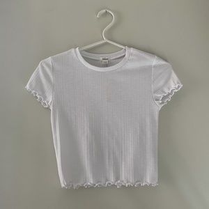 White Lettuce Trim Top